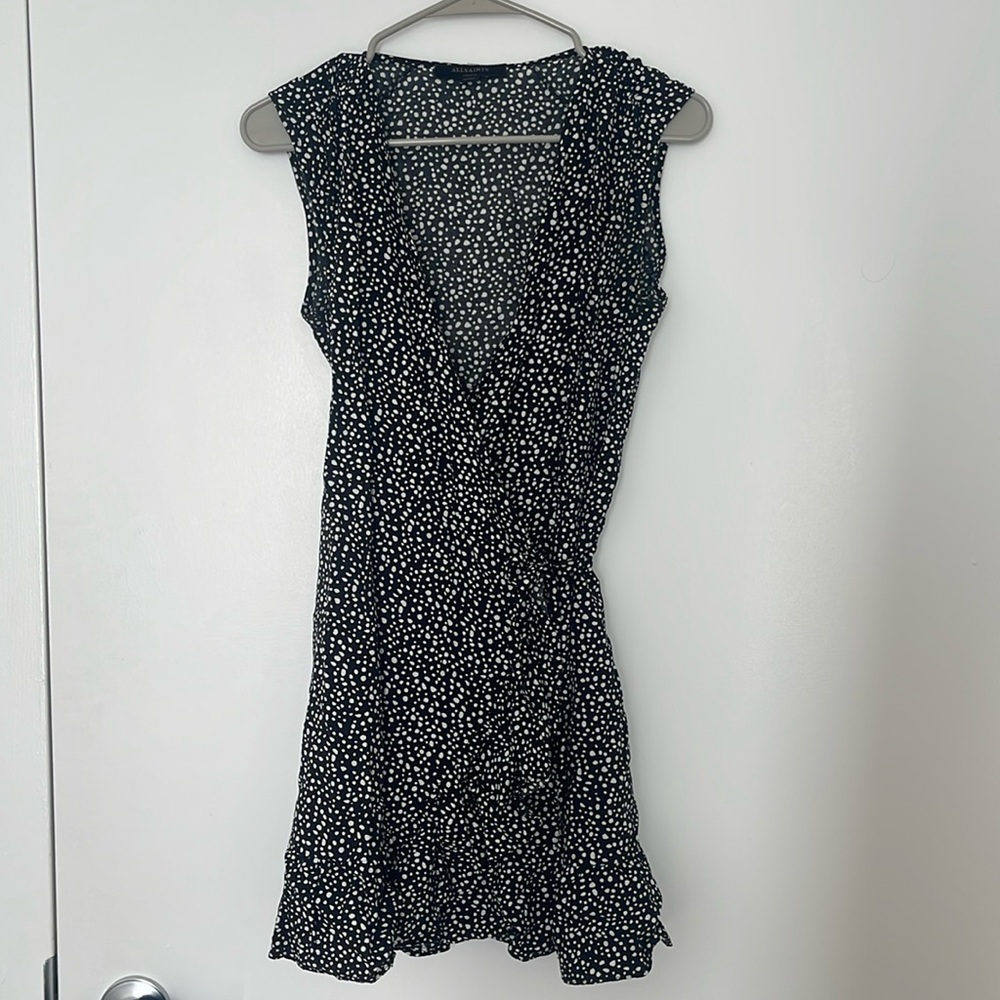 All Saints black mini dress